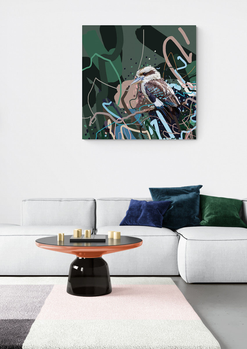 Canvas 'King Kookaburra'
