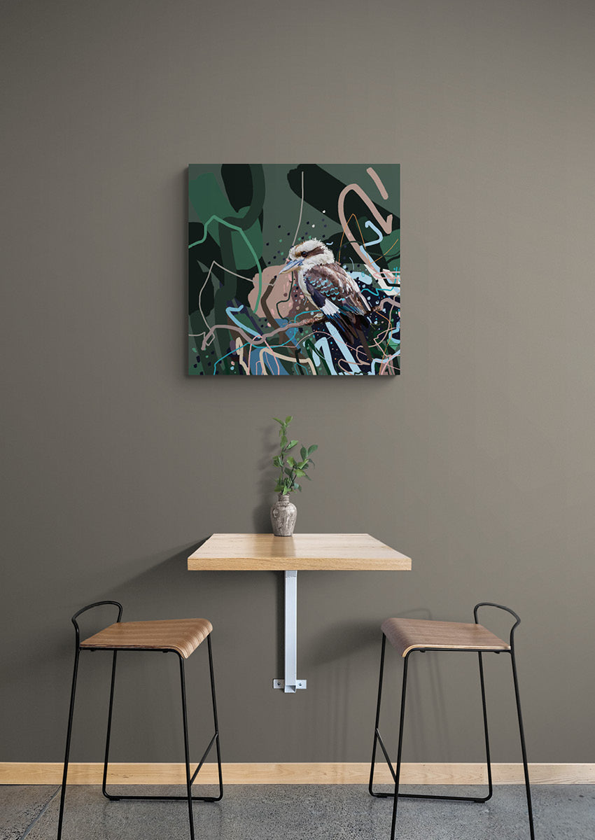 Canvas 'King Kookaburra'