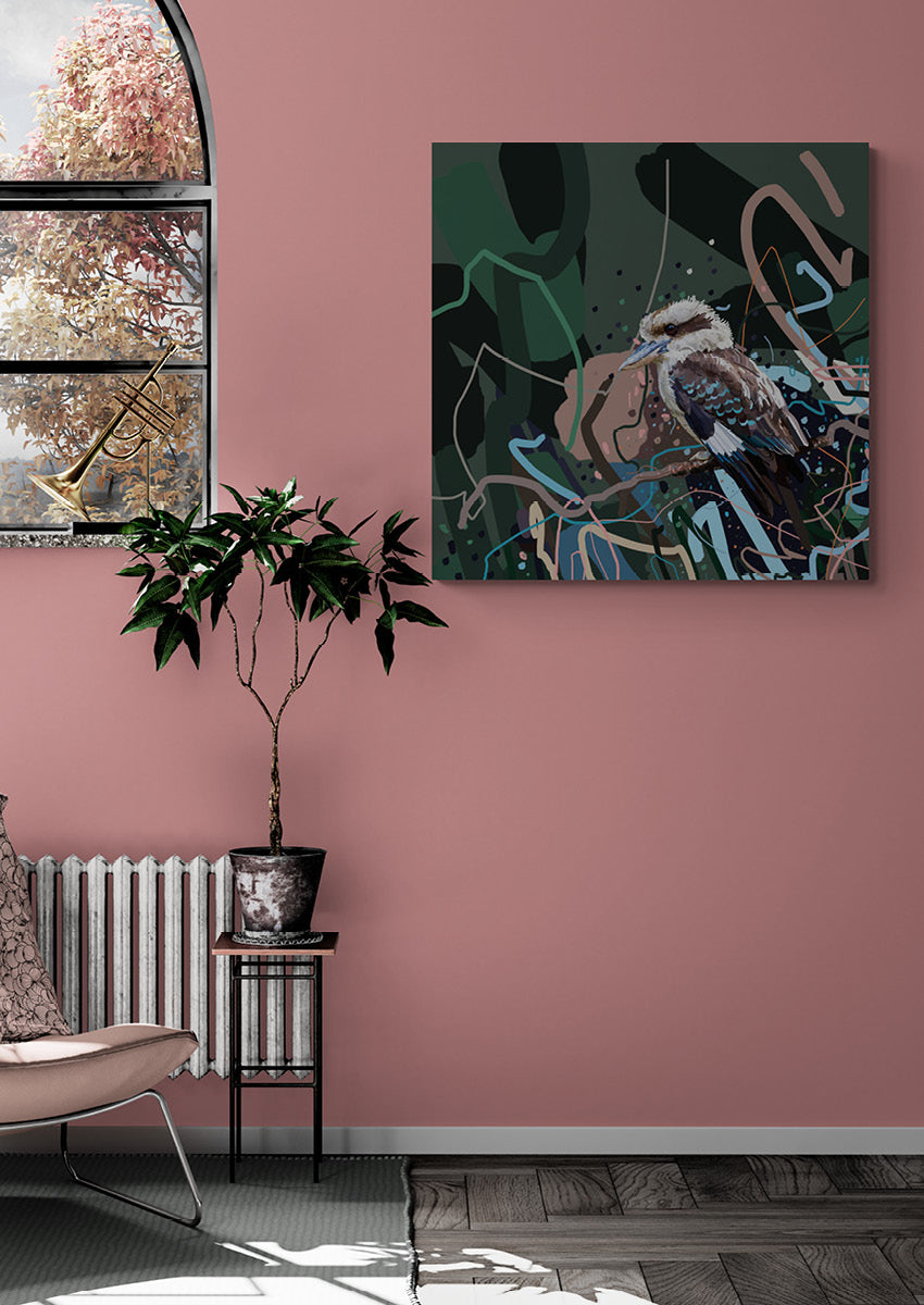 Canvas 'King Kookaburra'