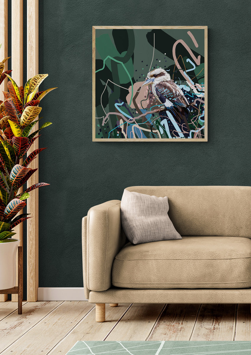 Canvas 'King Kookaburra'