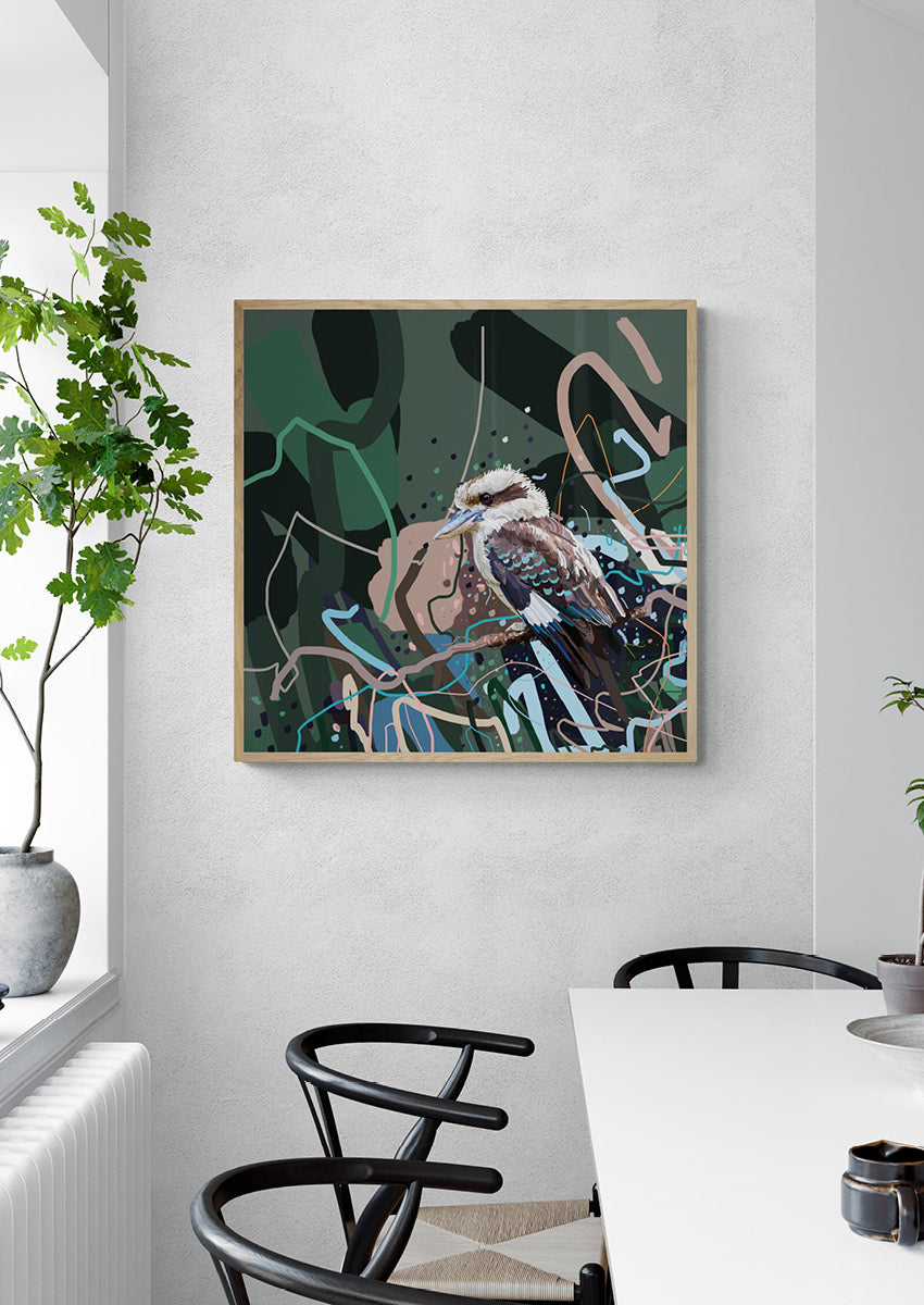Canvas 'King Kookaburra'