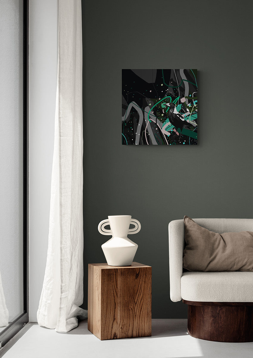 Canvas 'Mr Magpie'