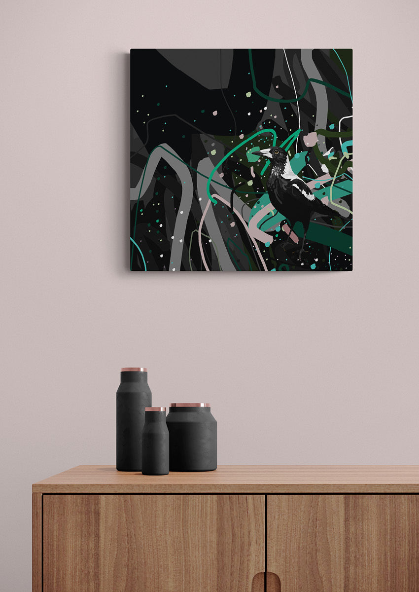 Canvas 'Mr Magpie'