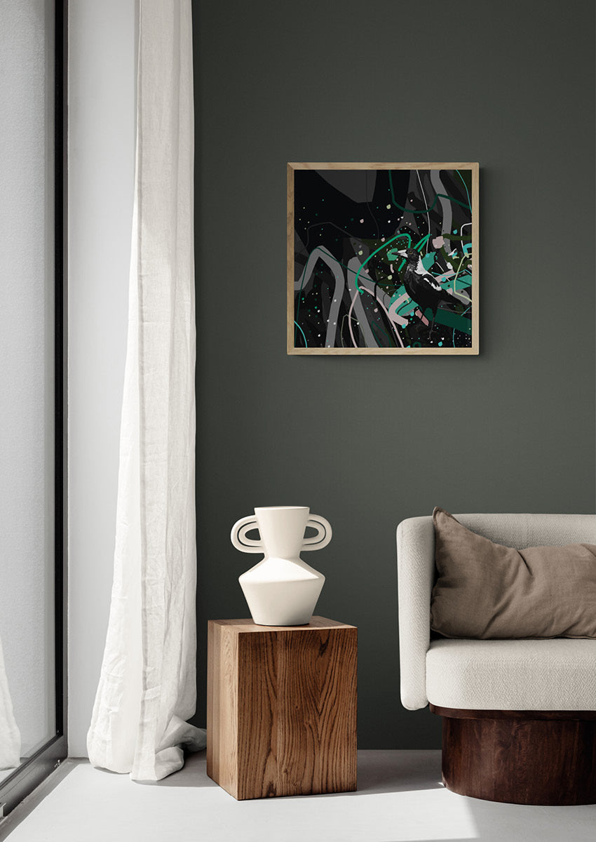 Canvas 'Mr Magpie'