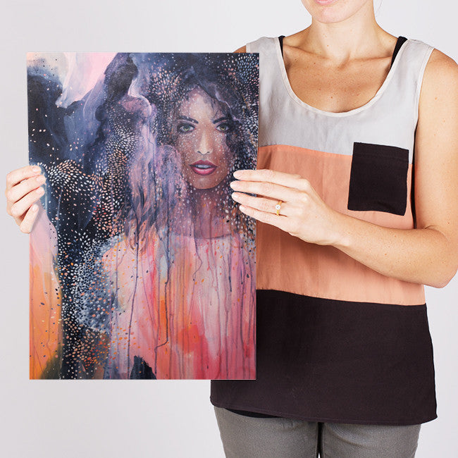 'Ava' A3 art print of Shannon O'Neills original acrylic painting