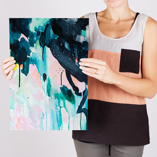 Angela 2, A3 affordable abstract painting art print, by contemporary Australian artist Shannon O'Neill