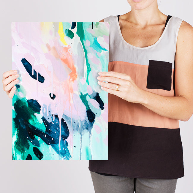 Angela 2, A3 affordable abstract painting art print, by contemporary Australian artist Shannon O'Neill